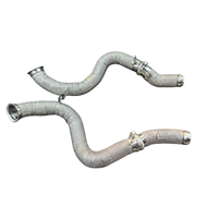 En stock : Downpipe Airon Racing pour Mercedes-Benz C63 C63S W205 AMG M177 4.0T avec bouclier thermique, système d'échappement