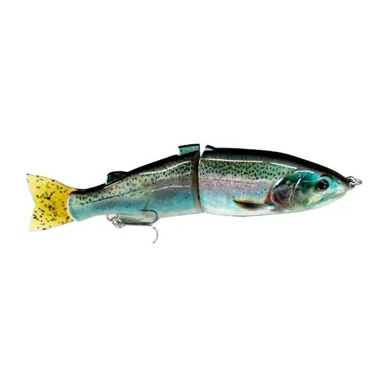 Señuelo de pesca multiarticulado, 17,8 cm, 67g, lubina, dorada, Swimbait, 2 secciones