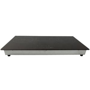 Table de cuisson hybride LF 5800 Watt, plaque à induction avec plaque en céramique, verre noir, cuisinière électrique 2 en 1 - Product Image 2