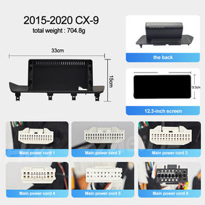 Meihua 12.<span class=keywords><strong>3</strong></span>インチAndroid Auto Car Stereo Dashboard <span class=keywords><strong>Radio</strong></span> for <span class=keywords><strong>Mazda</strong></span> 2015-2020 CX-9 Carplay対応1年間のバックミラーカメラ - Product Image 3