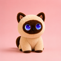 Peluche Kawaii 30 cm pour l'apprentissage des langues, pour filles et garçons, compagnon de jeu interactif, chat robot, peluche d'accompagnement émotionnel, anti-stress