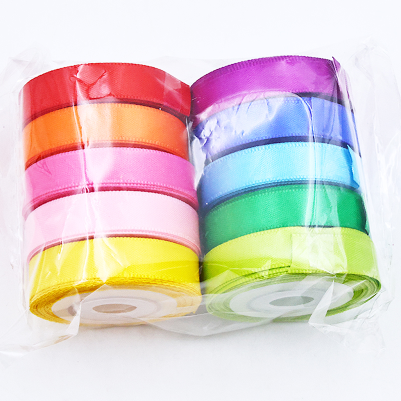 Custom Width Colorful Satin Ribbon for Gift Wrapping, Flower Bouquet, Baking Cake Decor - Factory Direct