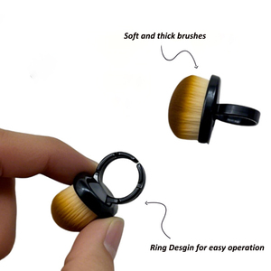 Xách Tay Hình Dạng Hình Bầu Dục Nail Bụi Bàn Chải Vòng Thiết Kế Công Cụ Làm Móng Tay Cho Đánh Bóng Làm Sạch Làm Bằng Độ Bền Cao Nylon Moq 10Pcs - Product Image 4