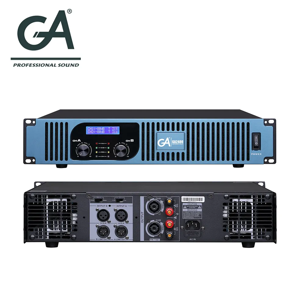 400W Audio Versterker Voor Professionele Krachtige Line Array Geluid Luidsprekersysteem