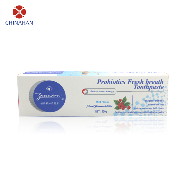 GMPC manufacturer wholesale tooth paste 120g probiotics food grade toothpaste
