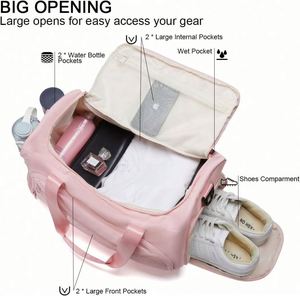 Sac de sport pour femme, petit sac de fitness et d'entraînement avec compartiment à chaussures, sac de sport à séparation humide et sèche - Product Image 2