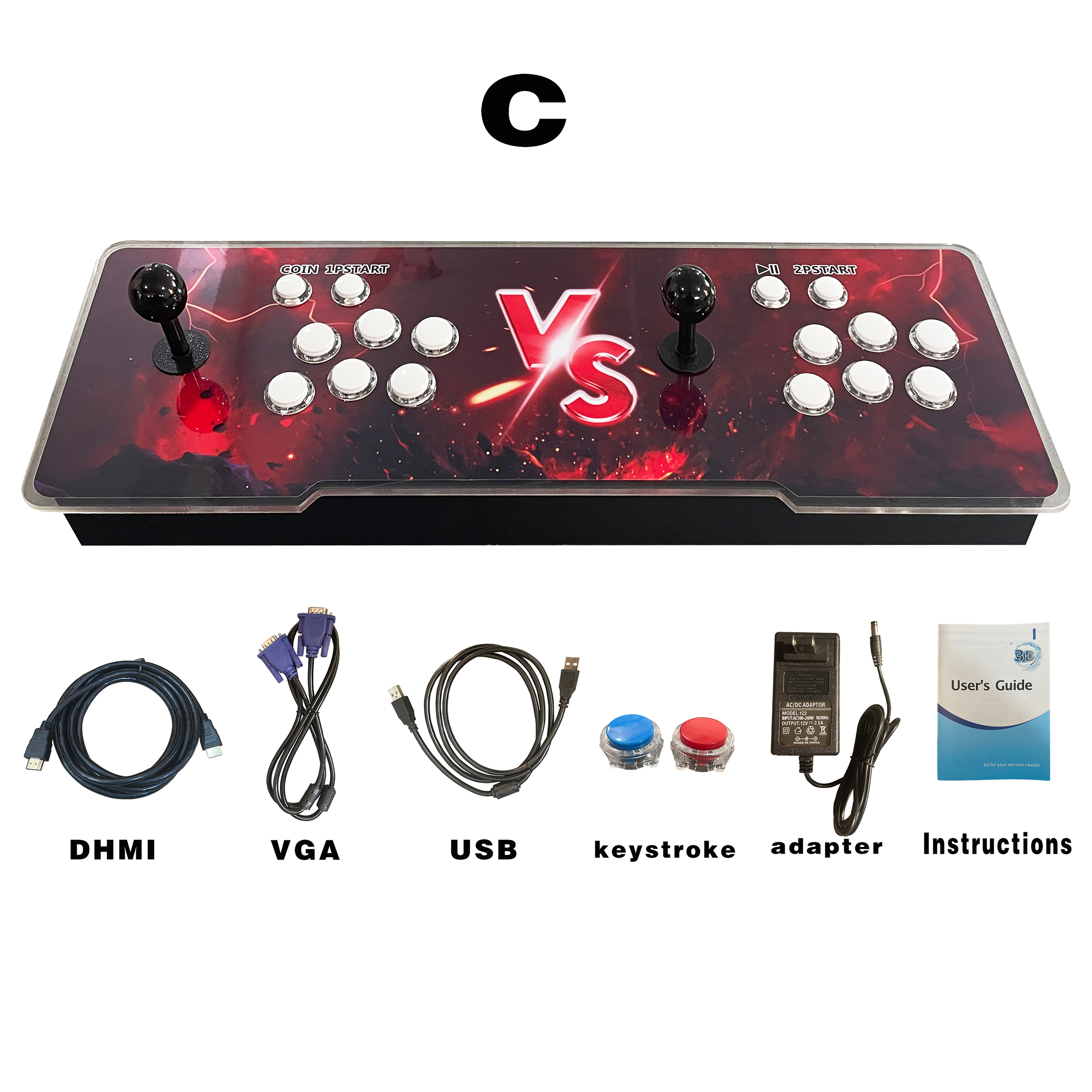 3D WiFi Pandora Box Arcade Machine with 10,000 Games