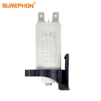 Condensateur à film Surephon 40μF 450V 300VAC 40/85/21 CBB60 pour machine à laver, condensateur de démarrage et de fonctionnement OEM ODM