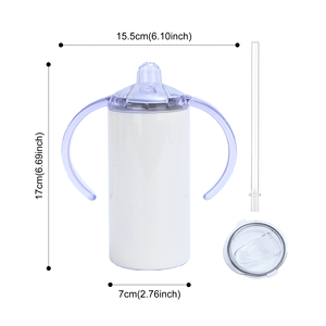<span class=keywords><strong>Gobelet</strong></span> à bec verseur pour enfants de 12 oz, sublimation vierge, mignon, pour bébés et enfants, <span class=keywords><strong>avec</strong></span> deux couvercles, USA RTS - Product Image 2