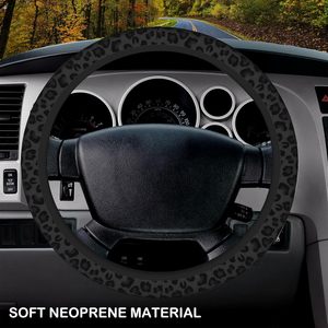 Funda <span class=keywords><strong>para</strong></span> Volante <span class=keywords><strong>de</strong></span> Neopreno con Estampado <span class=keywords><strong>de</strong></span> Leopardo Negro, Elástica, Antideslizante y Transpirable, Marca OLIVER, Compatible con <span class=keywords><strong>Volantes</strong></span> <span class=keywords><strong>de</strong></span> 15 Pulgadas, Accesorios <span class=keywords><strong>para</strong></span> Automóviles <span class=keywords><strong>para</strong></span> <span class=keywords><strong>Mujer</strong></span> - Product Image 3