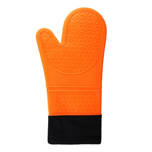 <b>Silicone</b> Printed Oven Mitts Heat-Resistant Cooking Gloves for Barbecue Grill and <b>Baking</b> Ambient Mittens for Kitchen Use - Product Image 1