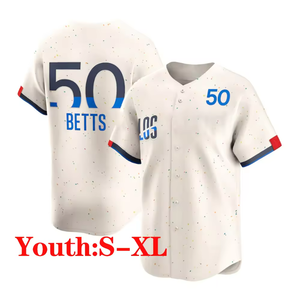 Camisas de Beisebol Bordadas para Crianças, Juventude 17 Shohei Ohtani, 18 Yamamoto, 50 Mookie Betts, 5 Freddie Freeman, EUA - Product Image 4