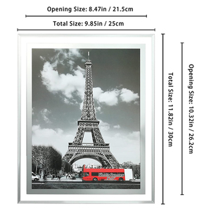 <span class=keywords><strong>Cadre</strong></span> <span class=keywords><strong>Photo</strong></span> en verre transparent, <span class=keywords><strong>cadre</strong></span> <span class=keywords><strong>Photo</strong></span> en verre <span class=keywords><strong>argent</strong></span>é Amazo Offre Spéciale pour filles - Product Image 3