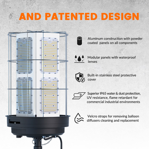 Giá bán buôn ngoài trời cứu hộ di động chiếu sáng xây dựng bóng tháp LED làm việc ánh sáng - Product Image 3