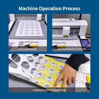 Máquina de Grabado de Bordes Mini MODAO-3T, Película DTF UV, Película AB, Plotter DTF, Máquina de Corte DTF para Impresión en Materiales Blandos de PVC y PU
