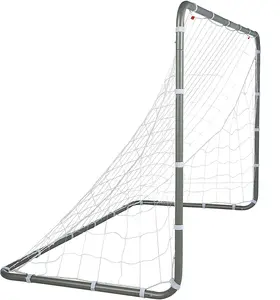 metal steel aluminum goal 5 metre by 2 metre aluminium fixed soccer football post goals set