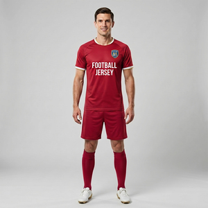 Maillots de football à séchage rapide de qualité supérieure, chemises de football respirantes pour hommes, kits d'entraînement professionnels pour les matchs, t-shirts de sport - Product Image 2