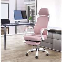 Chaise de bureau ergonomique moderne en maille avec vérin à gaz, pivotante et accoudoirs articulés pour bureau à domicile