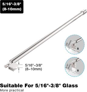 Bras <span class=keywords><strong>de</strong></span> support <span class=keywords><strong>de</strong></span> panneau d'écran en verre <span class=keywords><strong>de</strong></span> <span class=keywords><strong>douche</strong></span> sans cadre fixe télescopique <span class=keywords><strong>Barre</strong></span> <span class=keywords><strong>de</strong></span> support en verre <span class=keywords><strong>de</strong></span> porte <span class=keywords><strong>de</strong></span> <span class=keywords><strong>douche</strong></span> - Product Image 3