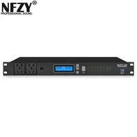 Séquenceur d'alimentation en métal NFZYS-108 LCD 10 voies Protection de filtre de gestion de l'alimentation numérique minuterie intelligente AC 220-240V MIDI