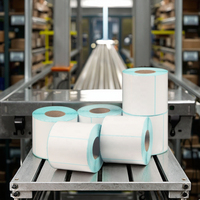 Étiquette d'expédition thermique directe 4x6 pouces, autocollante, imperméable, avec code-barres pour la logistique