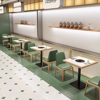Canapés de restaurant modernes et minimalistes pour hot pot, banquettes semi-circulaires murales pour restaurant chinois, chaises de salle à manger et de barbecue