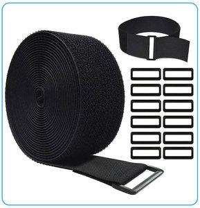 Correas de Nylon Negras de 50 mm de Ancho, Reutilizables, de Doble Cara, con Adhesivo Fuerte, <span class=keywords><strong>para</strong></span> Cables Largos, Plástico, Metal, Baño, Cocina, Bolsas - Product Image 5
