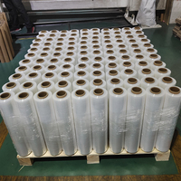 Film d'emballage transparent LLDPE 20 microns, film plastique translucide, film étirable, film rétractable en rouleau pour l'emballage