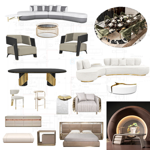 Ensemble de salon de villa de luxe personnalisable, personnalisation complète de la maison, fournisseur de meubles clés en main pour les designers - Product Image 1