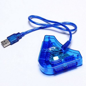 Câble adaptateur d'interface USB <span class=keywords><strong>2</strong></span>.0 PS PS2 vers PC pour manette PS2 <span class=keywords><strong>PSX</strong></span> vers PC, double contrôleur USB Playstation 2PC, manette de jeu USB - Product Image 5