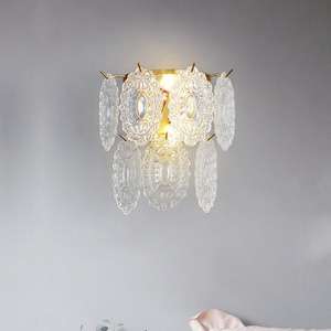 Appliques murales de luxe modernes pour intérieur, chambre d'hôtes, salon, chambre à coucher, hôtel, appliques murales en verre E14, lampes murales en cristal - Product Image 4
