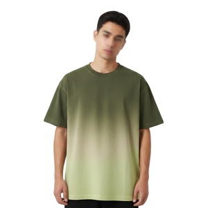 High Quality French Terry Heavy Cotton T <b>Shirt</b> Custom Print Oversized Tee Streetwear Vintage Plain Blank Tshirt for Men's Casual - Product Image 4