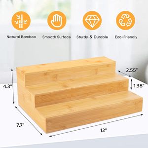 Garde-manger étagère organisateur porte-bouteille d'<span class=keywords><strong>épices</strong></span> cuisine extensible armoire de <span class=keywords><strong>rangement</strong></span> en bambou - Product Image 3