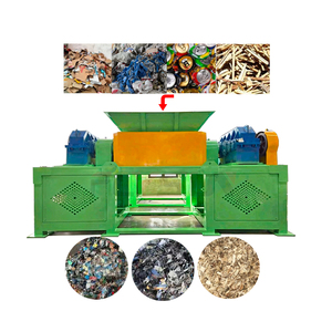Broyeur industriel automatique de déchets à double arbre pour le recyclage du bois et des métaux à vendre - Product Image 1