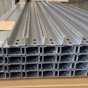 Venta al por mayor personalizado 63mm x 40mm x 5mm canales de acero inoxidable sistema de montaje solar <span class=keywords><strong>Purlin</strong></span> para la construcción de estructuras de acero - Product Image 5