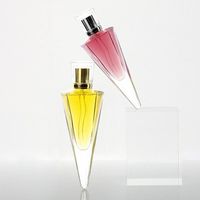 Botella de Perfume de Vidrio Vacía Transparente de 30 ml, Original, de Alta Calidad, Única, Moderna, Lujosa, Elegante, Personalizable, con Tapa, para Rellenar