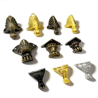 Anciens protège-coins multi-tailles en alliage de zinc à tête de bête, accessoires décoratifs pour boîtes d'emballage, dispositifs de protection des bords