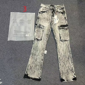 PUR紧身牛仔裤加大码男装长裤长裤Y2k仿旧高品质新款设计师牛仔裤1.1 - Product Image 3