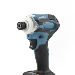 Factory OEM 18V 200N. M Destornillador eléctrico sin escobillas 3 engranajes Inalámbrico 1/4 "Juego de controladores de impacto con enchufes compatibles - Product Image 4