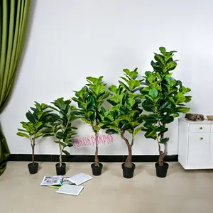 Indoor Decoration 150cm 5ft Artificial Faux Olives Plant Silk Leaf Artificial Olive Tree With Pot