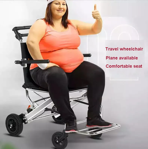 <span class=keywords><strong>Fauteuil</strong></span> <span class=keywords><strong>roulant</strong></span> de voyage léger <span class=keywords><strong>Fauteuil</strong></span> <span class=keywords><strong>roulant</strong></span> pliable manuel en aluminium portable <span class=keywords><strong>pour</strong></span> <span class=keywords><strong>personnes</strong></span> âgées et handicapées - Product Image 2