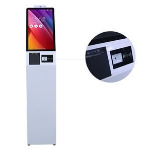 หน้าจอสัมผัสแบบตั้งพื้นขนาด 15.6 21.5 32 นิ้ว ระบบสัมผัสแบบอินเทอร์แอคทีฟ บริการตนเอง ระบบแอนดรอยด์ POS SDK พร้อมเครื่องพิมพ์ในตัวสำหรับใช้งานภายในอาคาร - Product Image 1