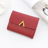 8230346 cuir mat petit femmes portefeuille Mini femmes portefeuilles et sacs à main court femme porte-monnaie porte-carte de crédit