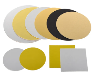 Chaude 10 pouces or gâteau conseil rond jetable gâteau cercle planches de Base <span class=keywords><strong>assiette</strong></span> à gâteau carré ruban enduit cercle Cakeboard 12 pouces - Product Image 1