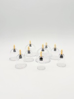 Ensemble de ventouses en plastique PS, taille 1 8, masseur de thérapie unique pour le soin du corps entier, outil d'étirement du cou