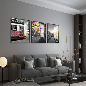 Set di 3 Stampe su Vetro e Porcellana con Paesaggio di <span class=keywords><strong>Venezia</strong></span> in Stile Nordico Moderno, Decorazione Murale per Casa - Product Image 3