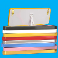 Pita Pinggir PVC Bentuk U Warna Emas Mengkilap, Perak, Hitam, Putih, Lis Pinggir, Pita Penutup Tipe U