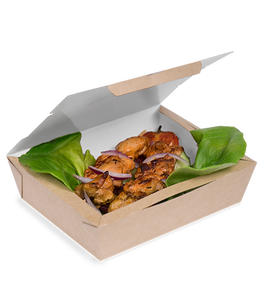 ถ้วยกระดาษคราฟท์ขนาด 1000 มล. สำหรับอาหารกลางวัน แบบซ้อนได้ ปิดผนึกได้ กันน้ำมัน สำหรับซุปร้อน สลัด อาหารแบบนำกลับบ้าน รับทำโลโก้ตามสั่ง ขายส่ง - Product Image 1