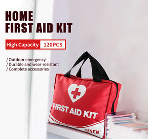 Botiquín de primeros auxilios médico portátil personalizado, bolsa de emergencia de rescate para traumatismos, 120 Uds., para atletas de viaje en casa - Product Image 4