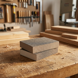 Sponge 4 Side Sponge <b>Block</b> 100/180/220 Grit 320-1200 Grit Soft <b>Foam</b> Aluminum Oxide for Hand Sanding Portable Sanders Versatile - Product Image 3